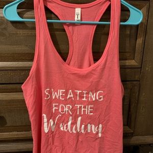 Wedding work out tank